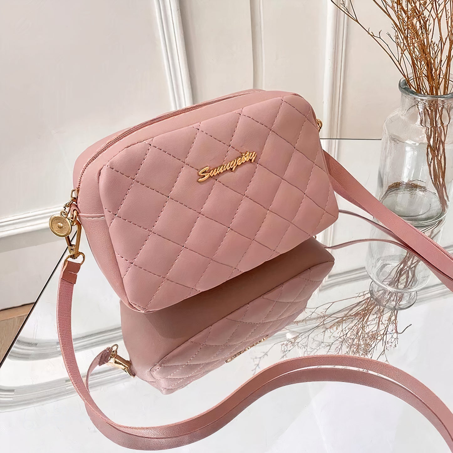 Embroidered Charm Girl’s Shoulder Bag